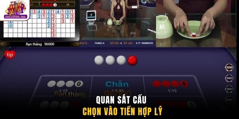Quan sát cầu chọn vào tiền hợp lý